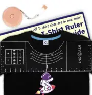 1 Ruler for All T-Shirt HTVRONT Tshirt Guide for Vinyl Alignment 18"x6"x0.15"