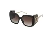 Escada SESD88V Women's Sunglasses Shiny Dark Havana