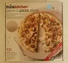 THINK Kitchen 13" PIZZA STONE Pierre a pizza stone and Serving Rack New Fast SH