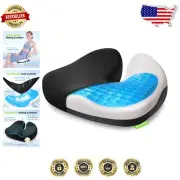 Cooling Gel Memory Foam Cushion for Tailbone & Sciatica Pain Relief, Medium Size