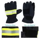 Heat Proof Anti Fire Gloves Flame Retardant Heat Resistant Reflective Strap