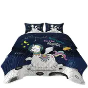 Astronaut Unicorn Sheep Coverlet