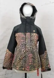 Volcom Bolt Insulated Snowboard Jacket, Women's Size Small, Acid Print New