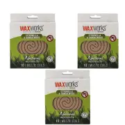 WaxWorks CITRONELLA & SANDALWOOD 10 Natural Mozzie Mosquito Repellent 30 Coils