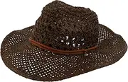 [SHERCHPRY] Cowboy Hat Visor Straw Cowboy Hat Cowboy Hats for Summer Hats for Men Fedora Hat for Men Ladies Sun Hat Sun Hat for Men Sun Hats for Men Straw Hats for Men Beach Hat Coffee