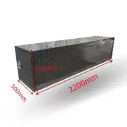 Black Caravan Tool Box for Generator, Webber BBQ and Gas Bottles 2200x500x550mm