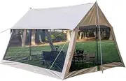 Portable Camping Tent Outdoor, Waterproof & Windproof & Sunproof Camping Tent, Camping Mosquito Net Tent with Carry Bag & Accessories for 3-4 People, Camping