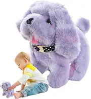 Walking Dog Toy, Interactive Stuffed Dog, 3.94x6.69x5.51 inches Realistic Animated Robot Figurine, Engaging and Fun Plaything, Electronic Puppy for Holiday & Birthday