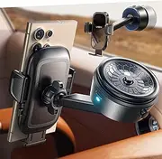LISEN Suction Phone Holder, [2025 Auto Adsorption] Electric Suction Cup Phone Mount Dashboard Windshield Car Phone Holder, Adjustable Phone Holder for iPhone 16 15 14 13 12 Samsung Android Big Phones