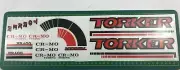 old school bmx decals stickers 1988 torker bragg full set for white frame