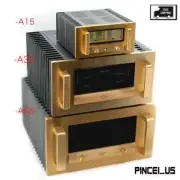 Class A Power Amplifier Chassis Aluminum Enclosure DIY Amp Case with VU Meter