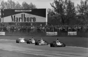Carlos Pace Surtees TS16 Ford leads Jean Pierre Beltoise BRM P201 - Old Photo 5