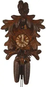 Cuckoo Clock Owls, birds with nest 2.5011.01.P NEW