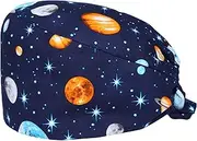 [Enkudc] Funcl Scrub Cap Surgical Scrub Cap Medical Doctor Bouffant Turban Cap with Sweatband Scrub Hat for Women/Men
