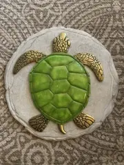 Spoontiques Turtle Stepping Stone Or Wall Decor. Indoor/outdoor. 10” D.
