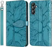 [CXTcase] for Samsung Galaxy A34 5G Case PU Leather Folio Flip Cover Magnetic Wallet Phone Case with Pocket for Samsung Galaxy A34 5G - Blue