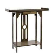Narrow Console Table Chic Accent Sofa Table with Drawer Bottom Shelf Entryway