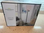 Metal Column Swing Arm Floor Lamp Black - Threshold NEW in box