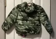 Epic Threads Big Girls Packable Jacket w/Bag Camo Pink Lining[ Sz 6]