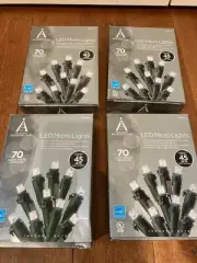 4 BOXES, CHRISTMAS LED MICRO 70-Light Set,23 feet string Warm & COOL White