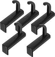 SEWACC 5PCS Headset Holder Hook Easy Install Plastic Headphone Hanger for Monitor No Punch Adhesive Design Over Ear Headphones Space Saving Accessory for Desk