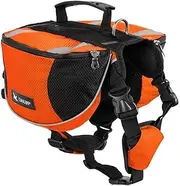 Polyester Pet Dog Saddlebags Pack Hound Travel Camping Hiking Backpack Saddle Bag for Small Medium Large Dogs