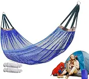 Camping Hammock | Mesh Hammock Swing for Camping - Portable Tree Swing with Strong Load Capacity for Outdoor Backyard Garden Balcony Hiking Meditation Travel