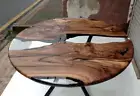 36" Epoxy Wooden Dining Round Table Top / Epoxy Center Table Top Home Decor