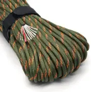 Survival Paracord Rope 100 Feet Fire Starter Parachute Cord 7-Strand Nylon with