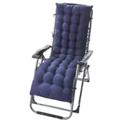 Garden Sun Lounger Sunbed Daybed Pad Cushion Fabric Comfortable 4 Colour, 155cm Navy Blue