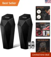 Stylish Hexagonal Car Trash Bins with 30 Attached Bags - Waterproof & Portable