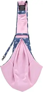 Pet Shoulder Bag Sling Bag for Outdoor Activities Comfortable Polyester Blue