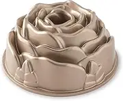 Nordic Ware USA Rose Cast Aluminium Bundt Pan, Toffee, 23 x 23 x 10 cm