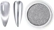 Chrome Nail Powder, Silver Effect Nails, Holographic Nail Pigment, Chrome Nails for Salon, Manicure Nail Powder, Silver Chrome, Nail Supplies Chrome Powder, Gel Chrome Powder,