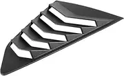 Side Window Louvers Compatible For Chevy Camaro 2016-2020 ABS 2 Piece Matte Finish Racing Style Lambo Style (Black)