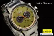 Invicta Men's S1 Rally Chrono LIGHT GREEN Dial Quartz 48mm Stainless Steel Watch