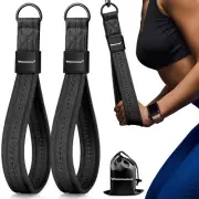 Tricep Rope Cable Attachment Handles for Gym 13inch Exercise Handles Black