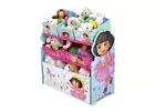 NIB Dora the Explorer 6 Bin Toy Organizer Wood Shelf Storage Nickelodeon Retro