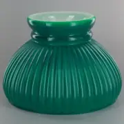 6" Fitter Green Rib Student Lamp Shade Kerosene Oil Electric Table Lamp New 241J