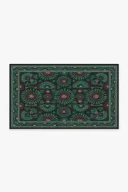 90' x 150' | Machine Washable Runner Rug | Kid & Pet Friendly | Indoor Rug | Iris Apfel Suzani Mosaic Lagoon Tufted Rug | Ruggable