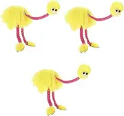 VICASKY 3pcs Ostrich Marionette Puppet Toy for Boy Girl Interactive String Puppet Show Doll Adorable Educational Toy for Creative Play and Parent-boy Girl Bonding for Parties and Decor