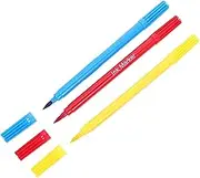 OFFSCH 3Pcs Edible Ink Pens Dual Tip Markers for Baking Food Coloring Pens for Cookies Fondant and Icing Decoration Easy to Use for Creative
