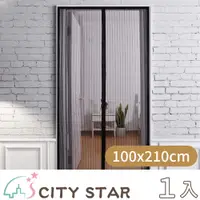 在飛比找PChome24h購物優惠-【CITY STAR】魔術貼磁吸家用防蚊門簾(100x210