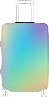 [Joisal] Soft Prismatic Rainbow Gradient Luggage Covers Fit 18-32 Inch Suitcase Covers for Luggage Tsa Approved Stretch Luggage Accessories for Travel, soft prismatic rainbow gradient, L 26-28 in