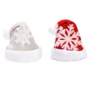 Christmas Hat Christmas Fluffy-Snowflakes for Xmas Festival Party New Year