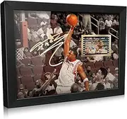 ORIMAMI Signed Basketball Tracy McGrady Picture Desktop Framed Photo Gifts 8x6 Inches,with 1x35mm Film Mini Cell Display,Basdketball Room Decor for Boys/Men