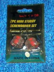 T-30 2-PC. Flathead Mini Stubby Screwdriver Set
