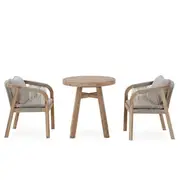 Rosa Luna Cara Timber 3 Piece Setting