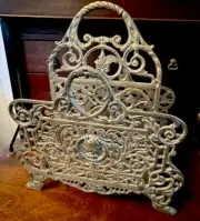 Brass Mail Sorter - Brass File Holder - Desk Organizer - Antique Cast Brass