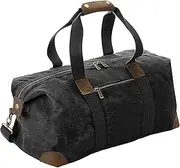 [Quadra] Heritage Leather Handled Holdall (UK Size: One Size) (Black)